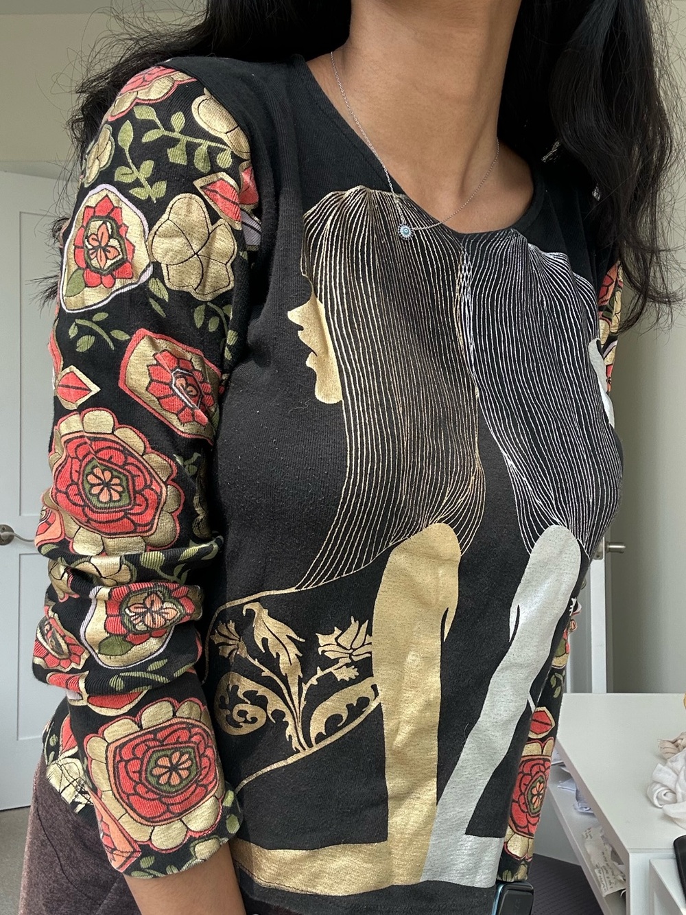 Vintage Custo Barcelona graphic top - XS/S